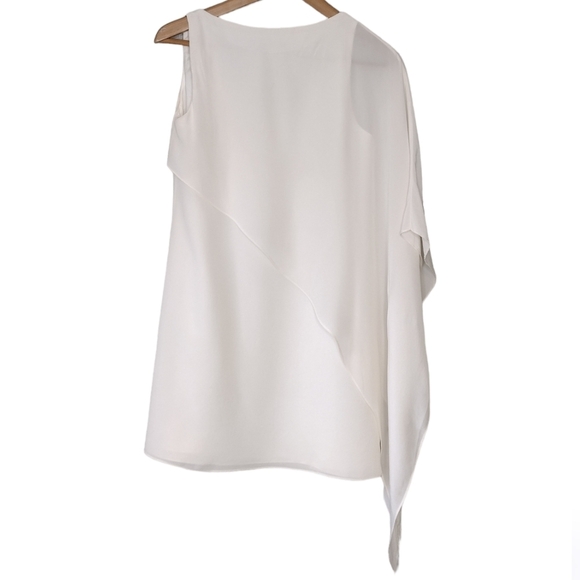 Jaygodfrey Drape Shoulder Tunic Blouse - Picture 2 of 14
